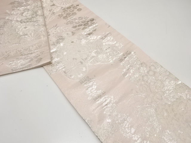  花車模様織出し丸帯